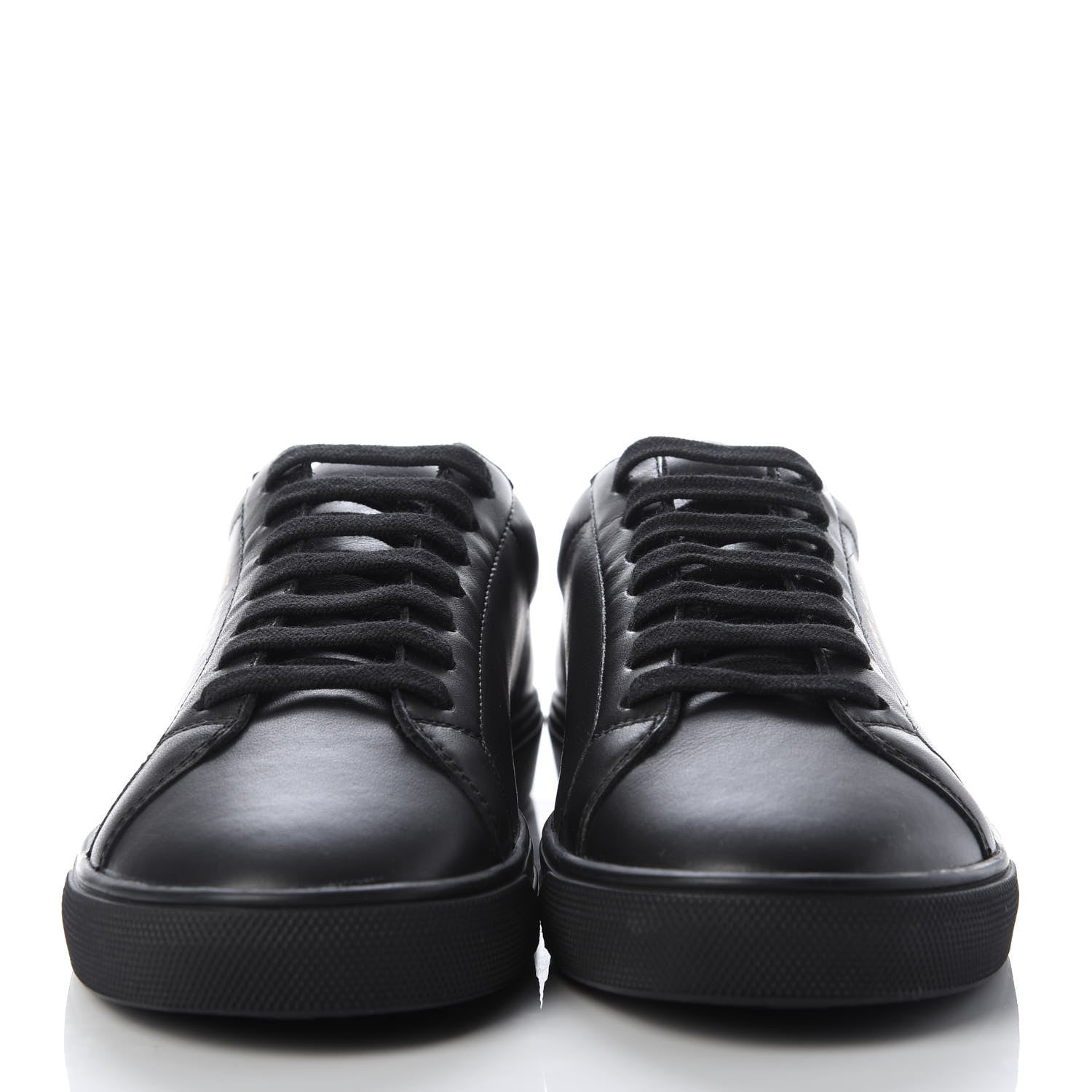 Saint Laurent Calfskin Andy Low Top Sneakers 36 Black 2 of 9