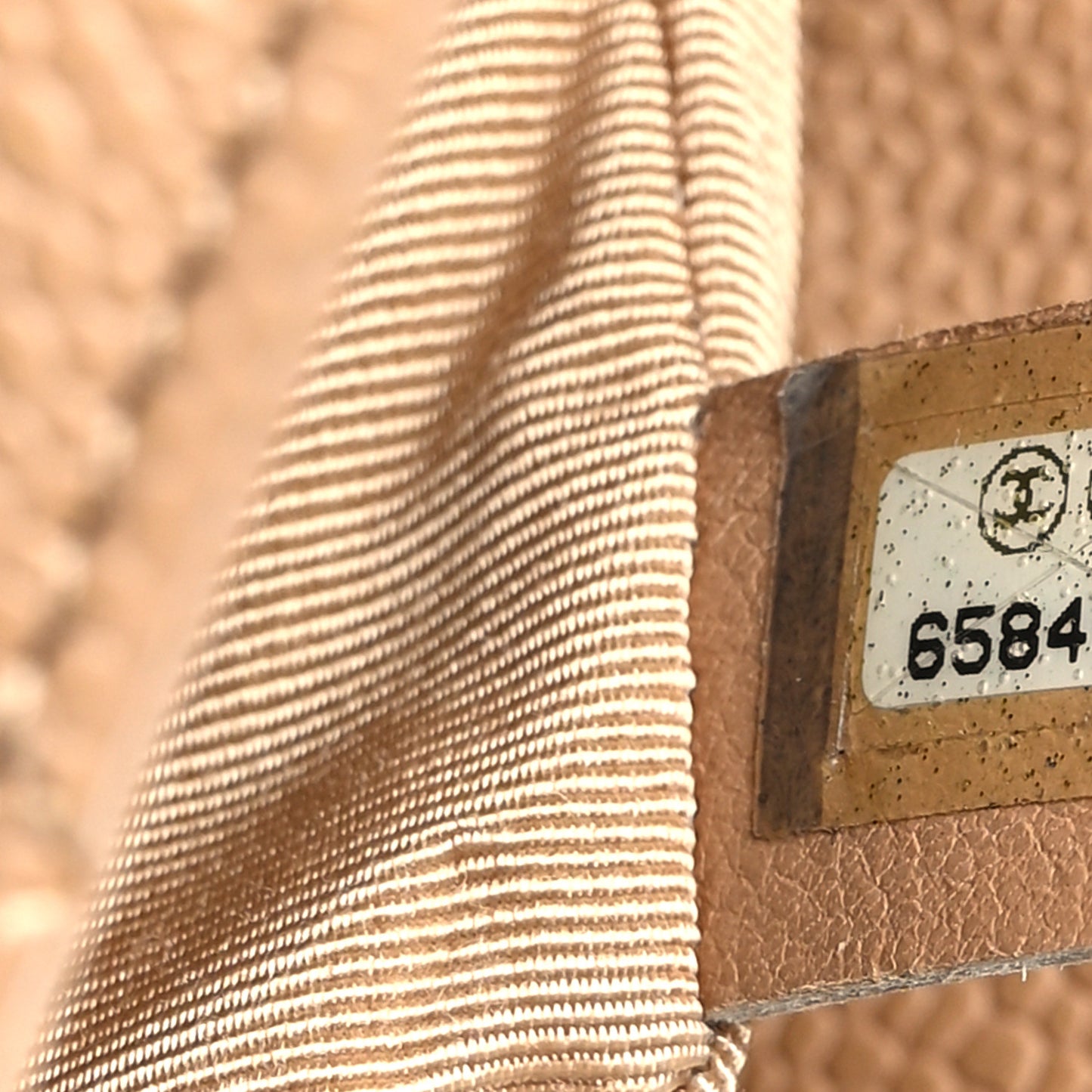Caviar Quilted Medallion Tote Beige