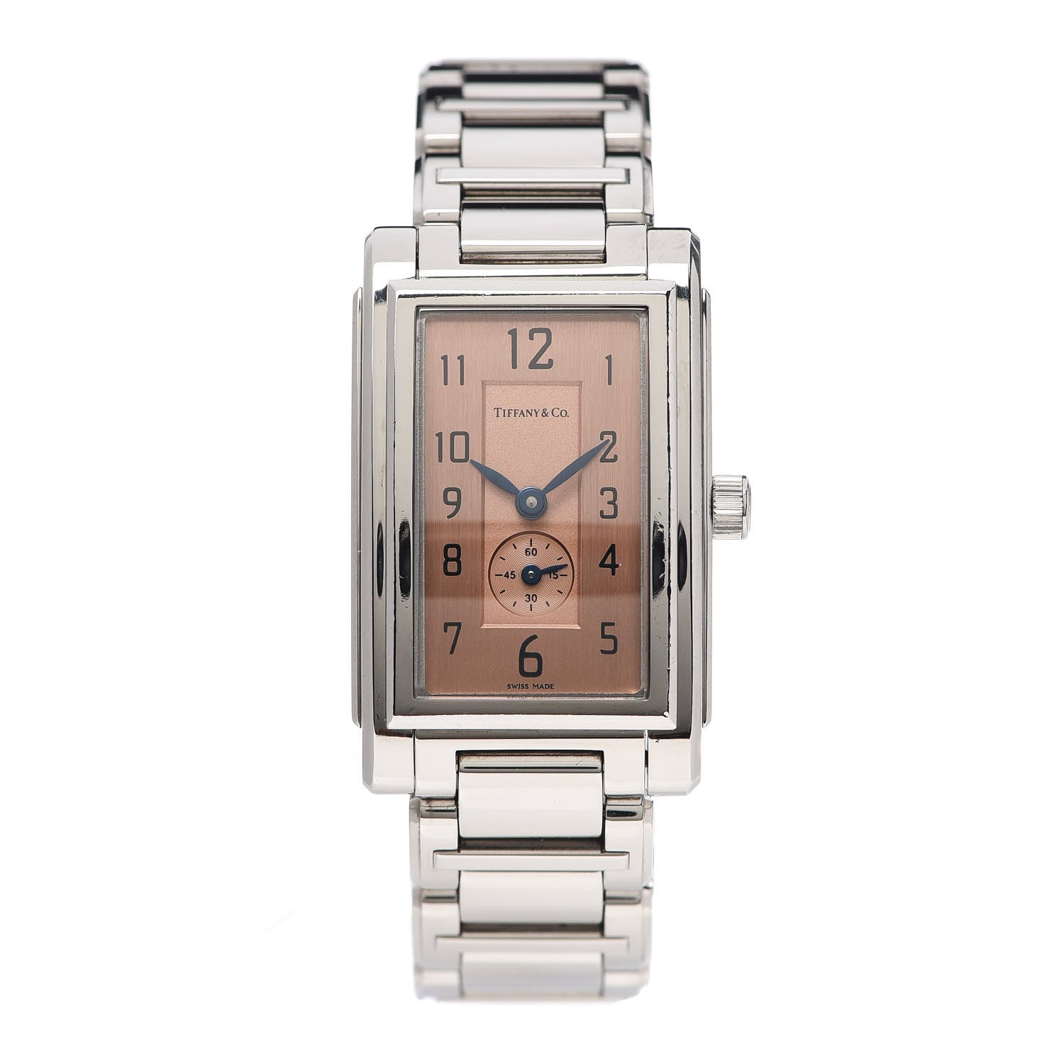 Tiffany Stainless Steel 22mm Grand Resonator Quartz Watch Copper 1 of 6