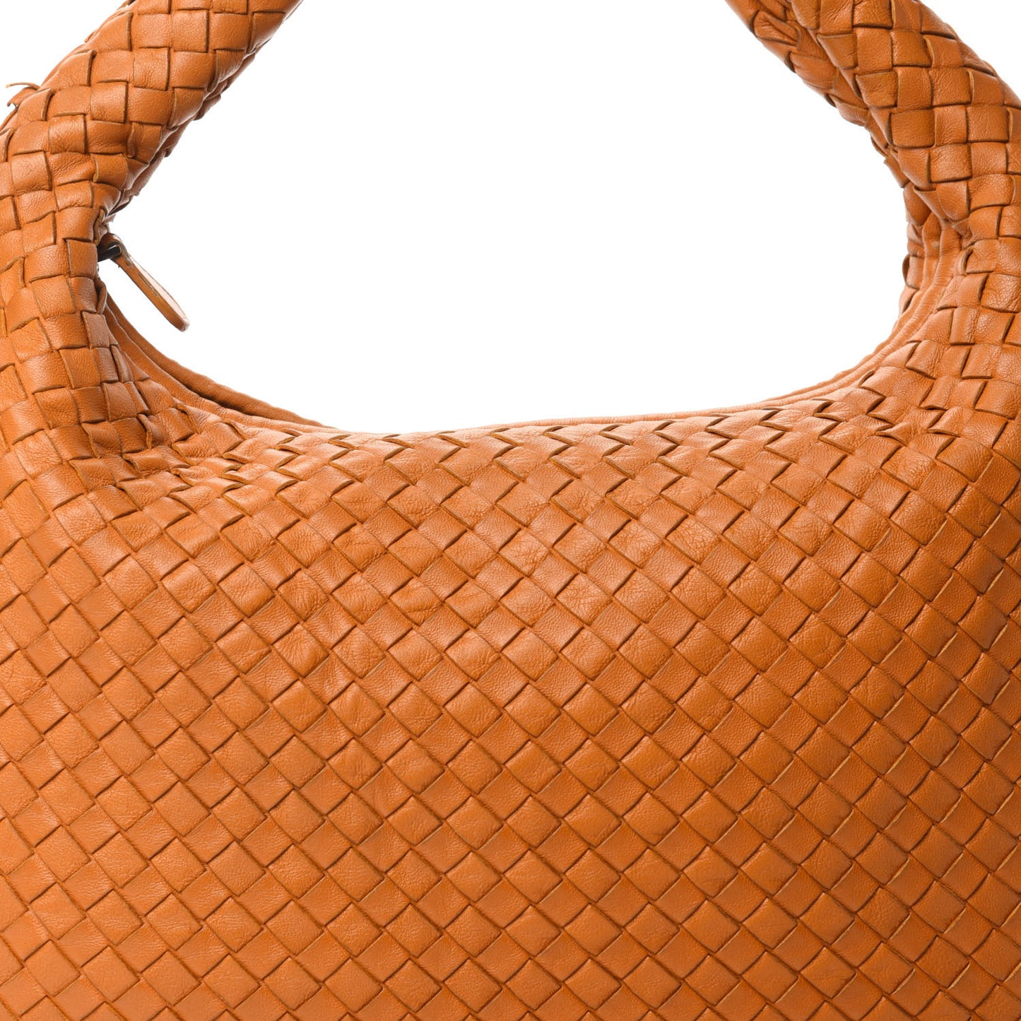 Nappa Intrecciato Fuzzy Medium Veneta Hobo Topaz