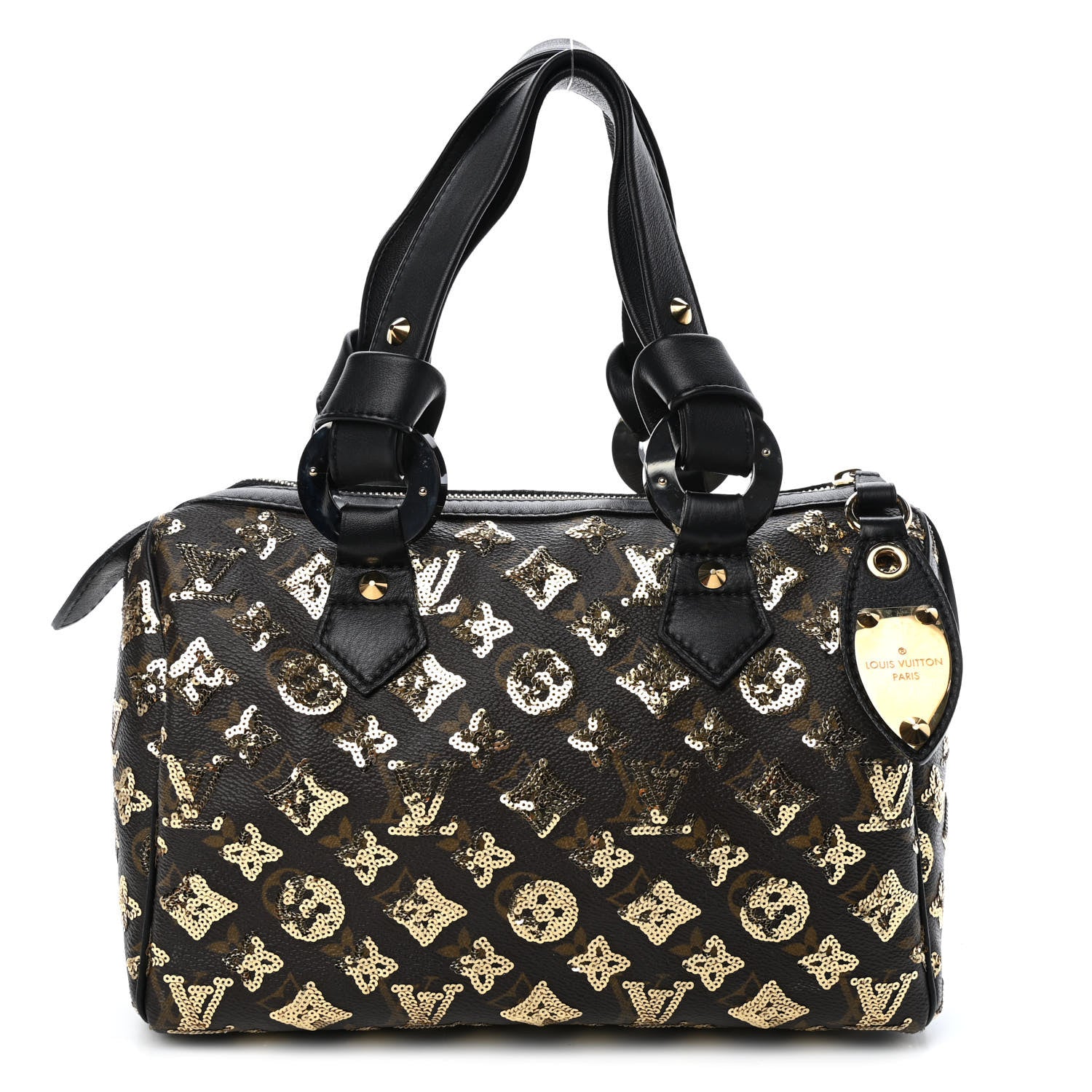 Louis Vuitton Monogram Sequins Eclipse Speedy 28 Gold 1 of 4