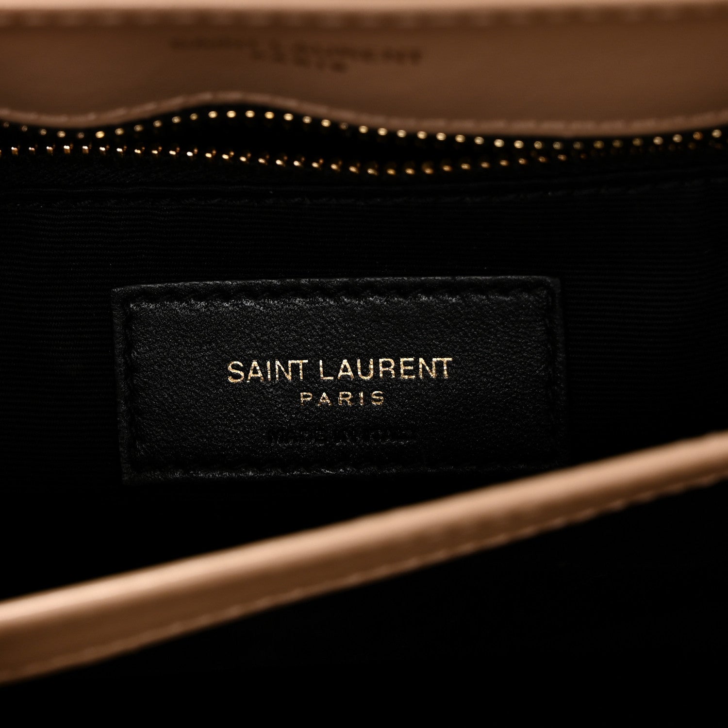Saint Laurent Calfskin Y Quilted Monogram Toy Loulou Crossbody Bag Dark Beige 6 of 11