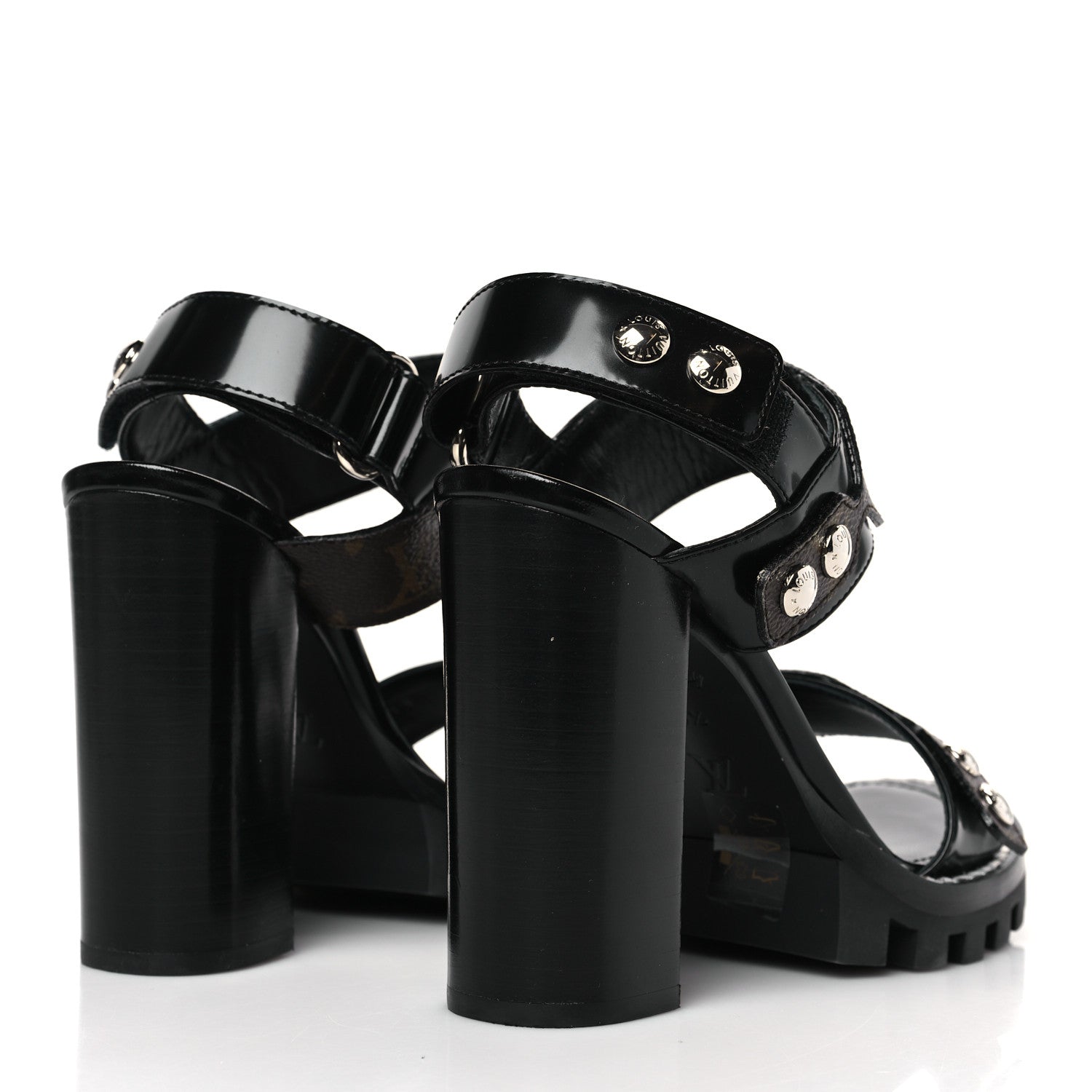 Louis Vuitton Monogram Star Trail Sandals 38.5 Black 4 of 8