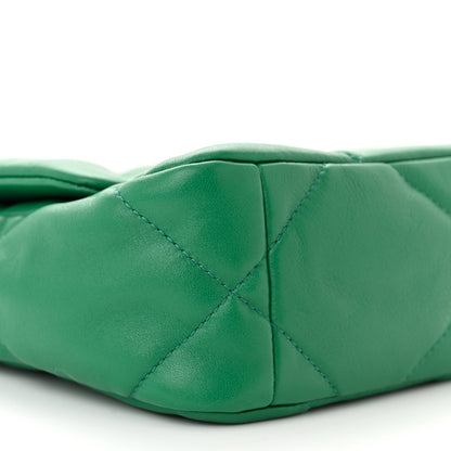Chanel Lambskin Quilted Medium Chanel 19 Flap Green 9 of 11
