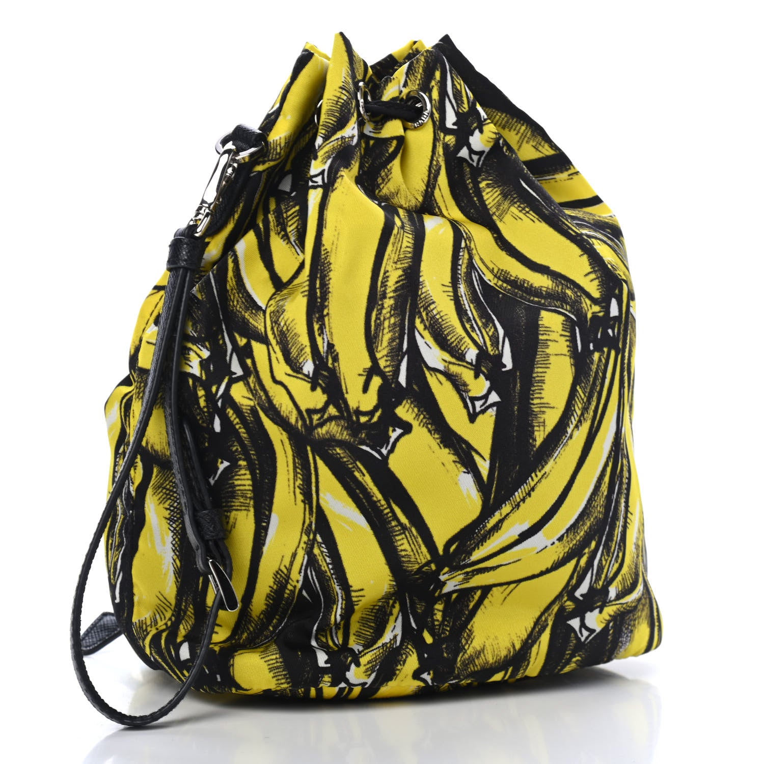 Prada Tessuto Nylon Banane Pouch Giallo 2 of 4
