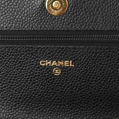 Chanel Caviar Quilted Wallet On Chain WOC Black 6 of 11