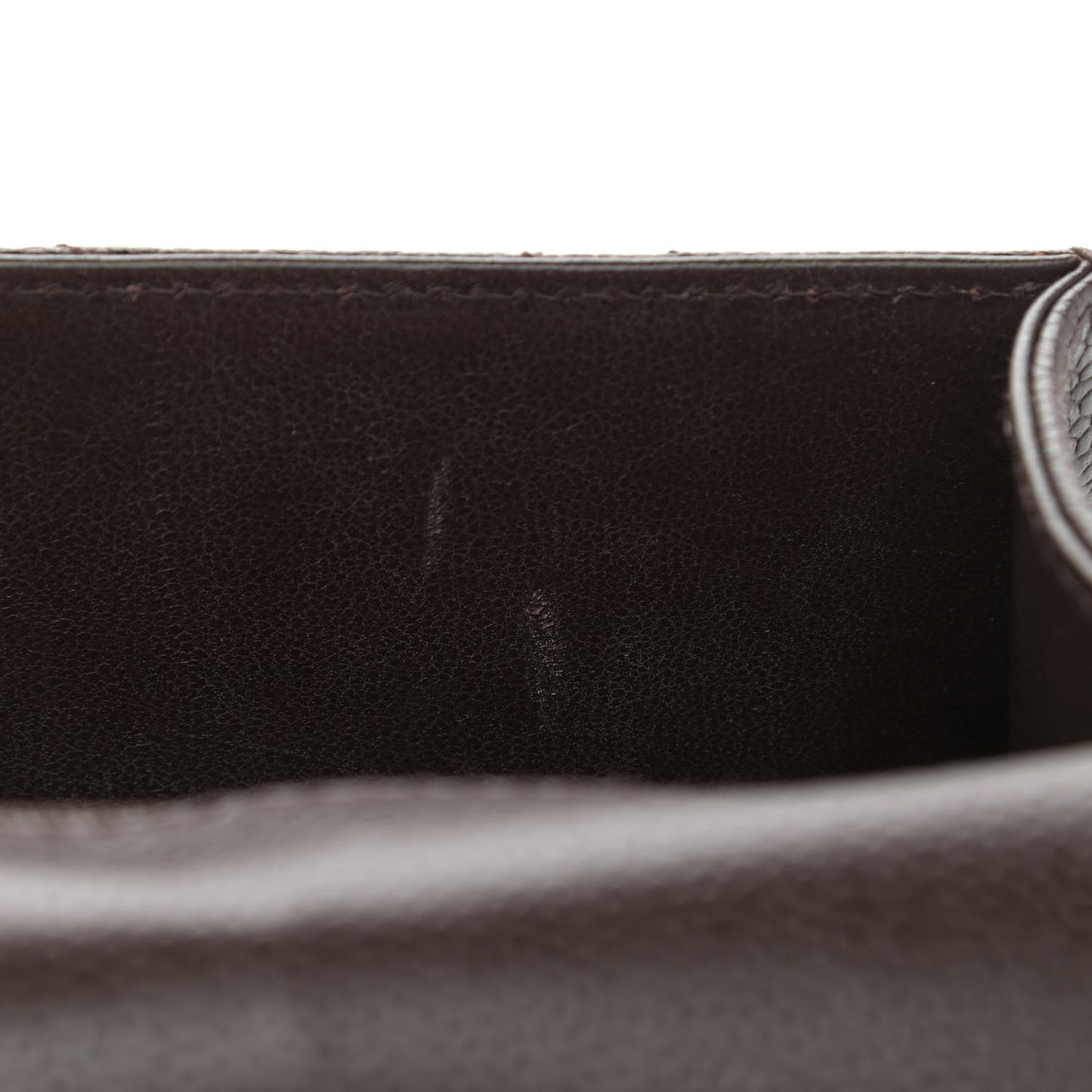 Caviar Flap Shoulder Bag Brown