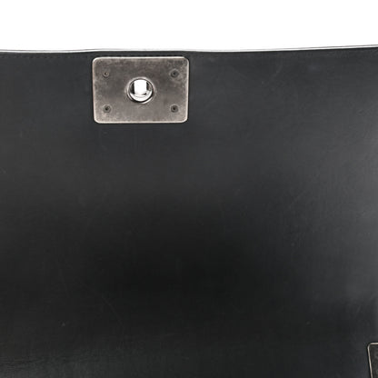 Chanel Calfskin Chevron Quilted Medium Boy Flap Black 15 of 19