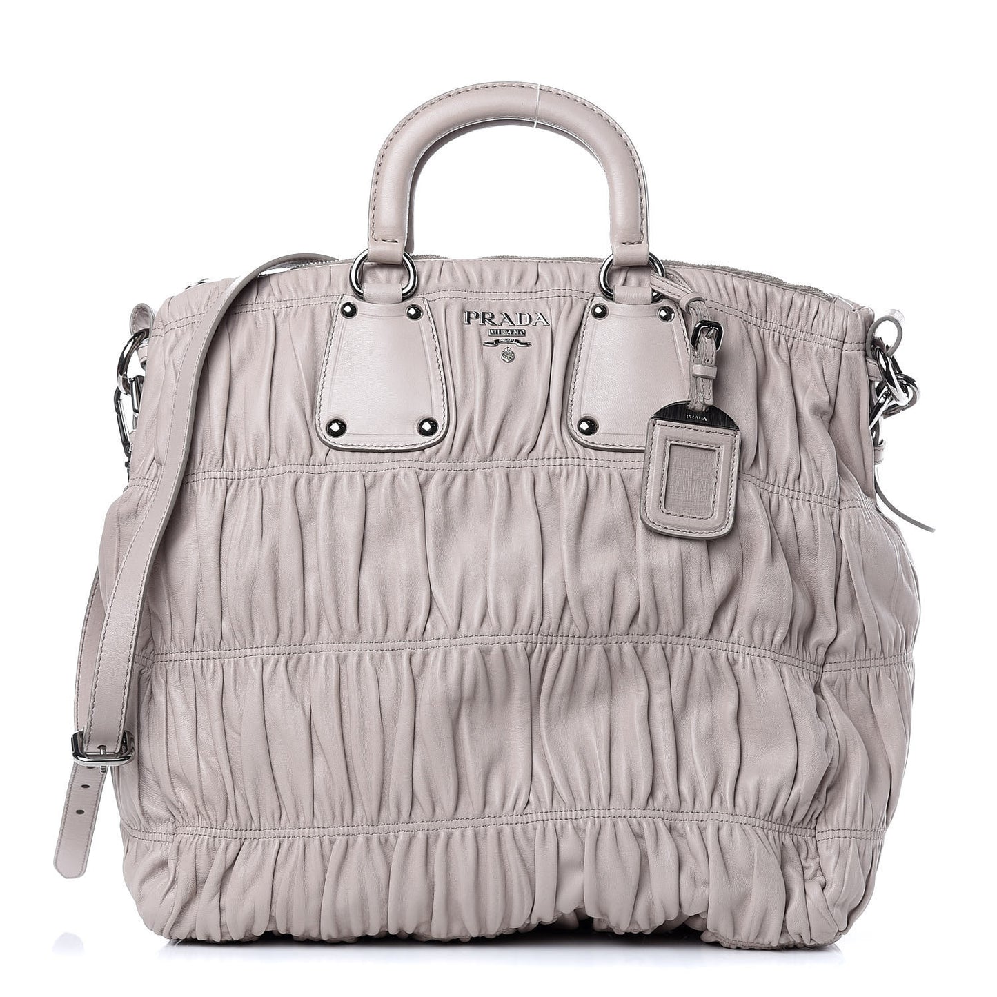 Nappa Gaufre Tote Pomice
