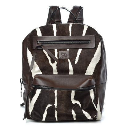 Christian Louboutin Calf Hair Aliosha Backpack Brown 1 of 10