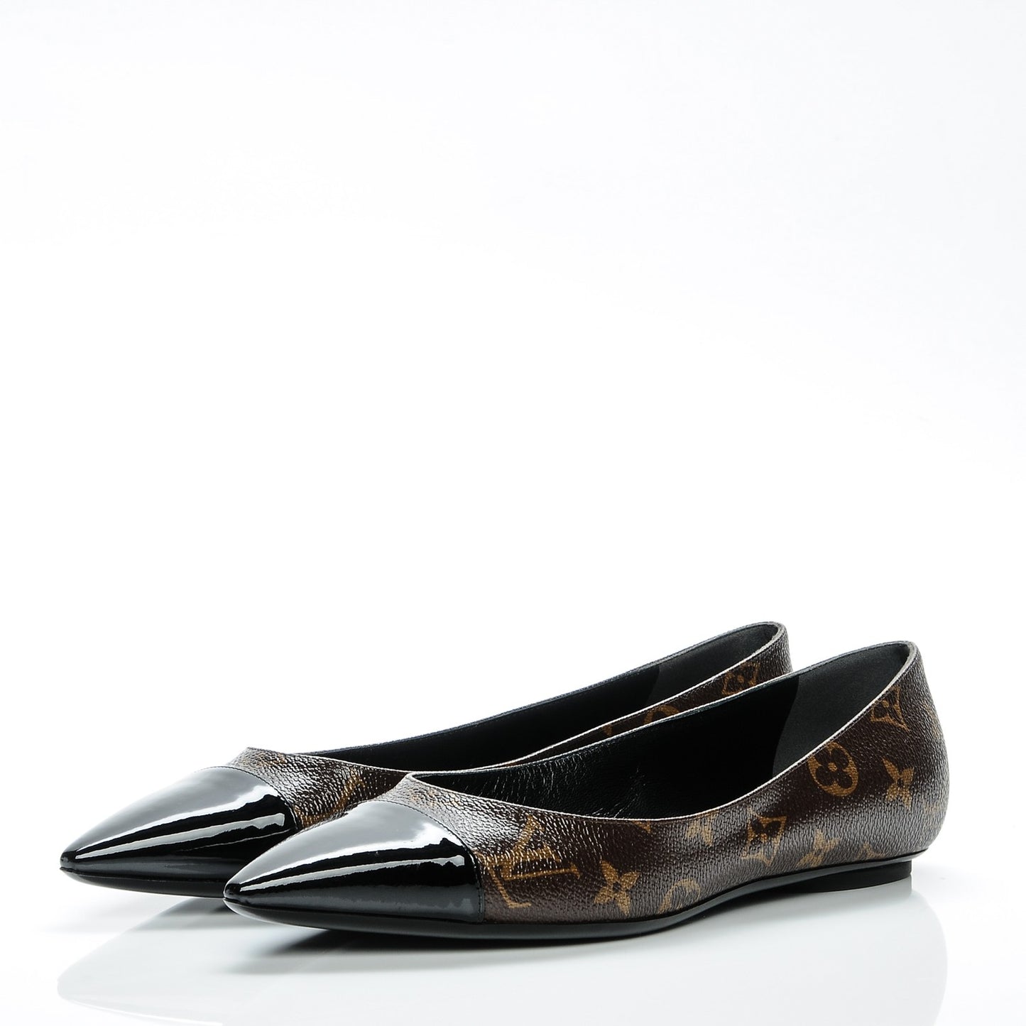 Patent Monogram Fetish Ballerina Flats 39.5