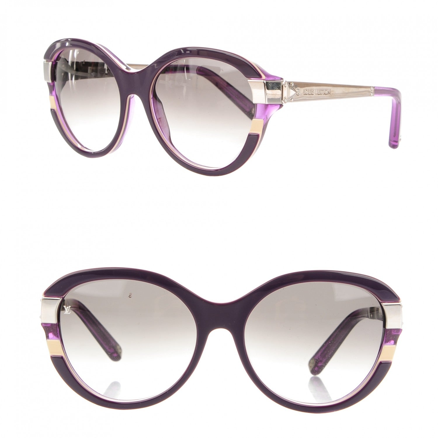 Louis Vuitton Petit Soupcon Cat Eye Sunglasses Z0639W Violet 1 of 5