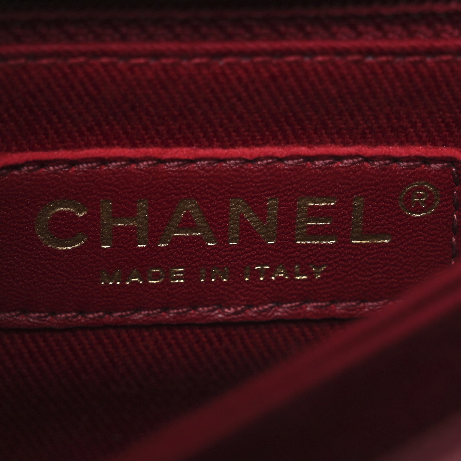 Chanel Aged Calfskin Chevron Quilted Mini Coco Handle Flap Red 6 of 11
