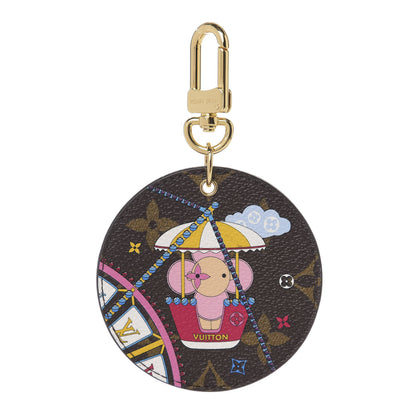 Louis Vuitton Monogram 2020 Christmas Animation Big Wheel Bag Charm Key Ring Rose Ballerine 1 of 4