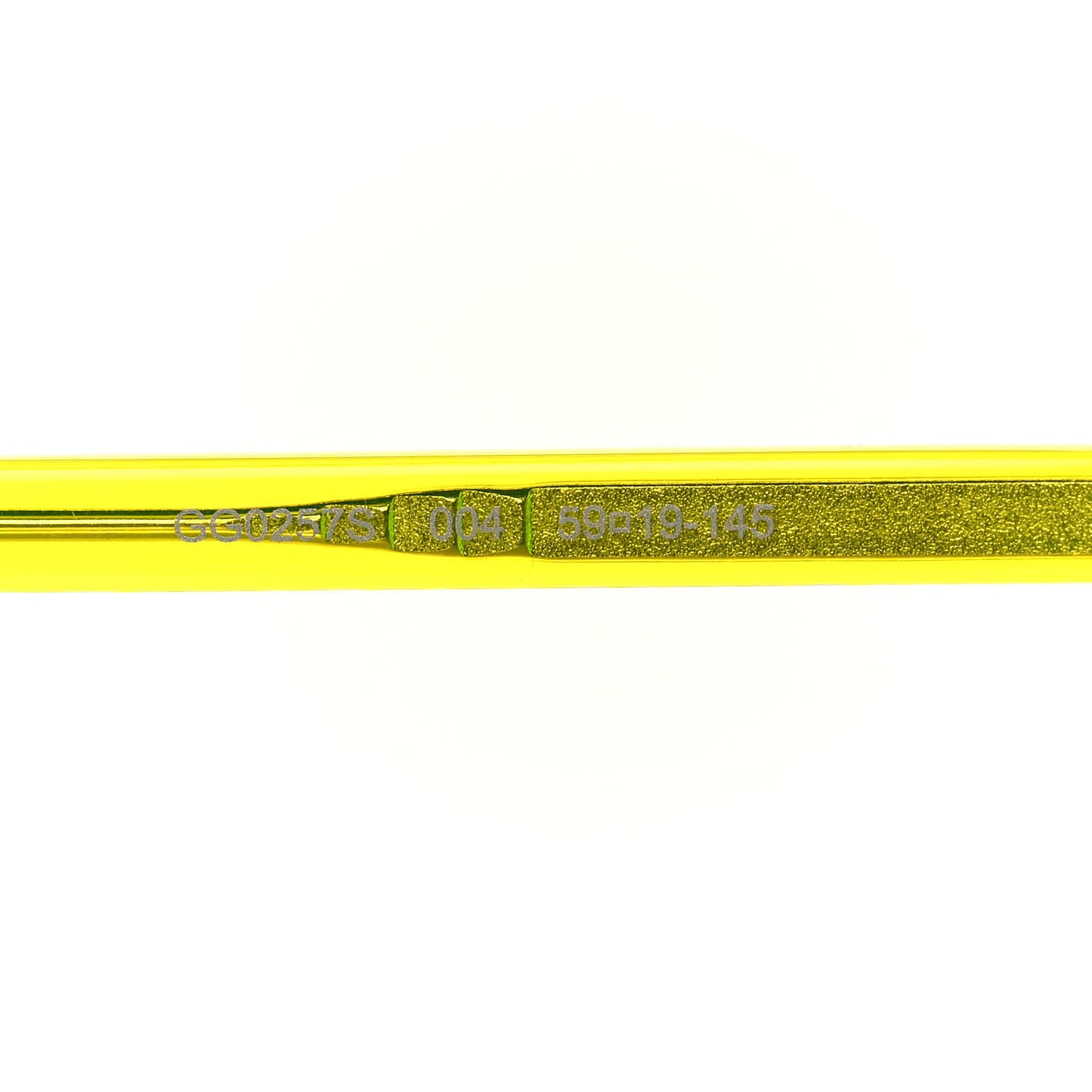 Acetate GG Sunglasses GG0257S Yellow