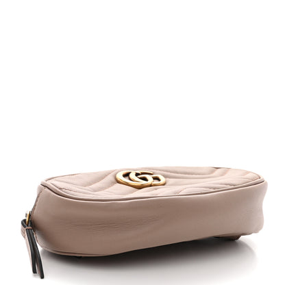 Gucci Calfskin Matelasse GG Marmont Belt Bag 75 30 Porcelain Rose 4 of 12