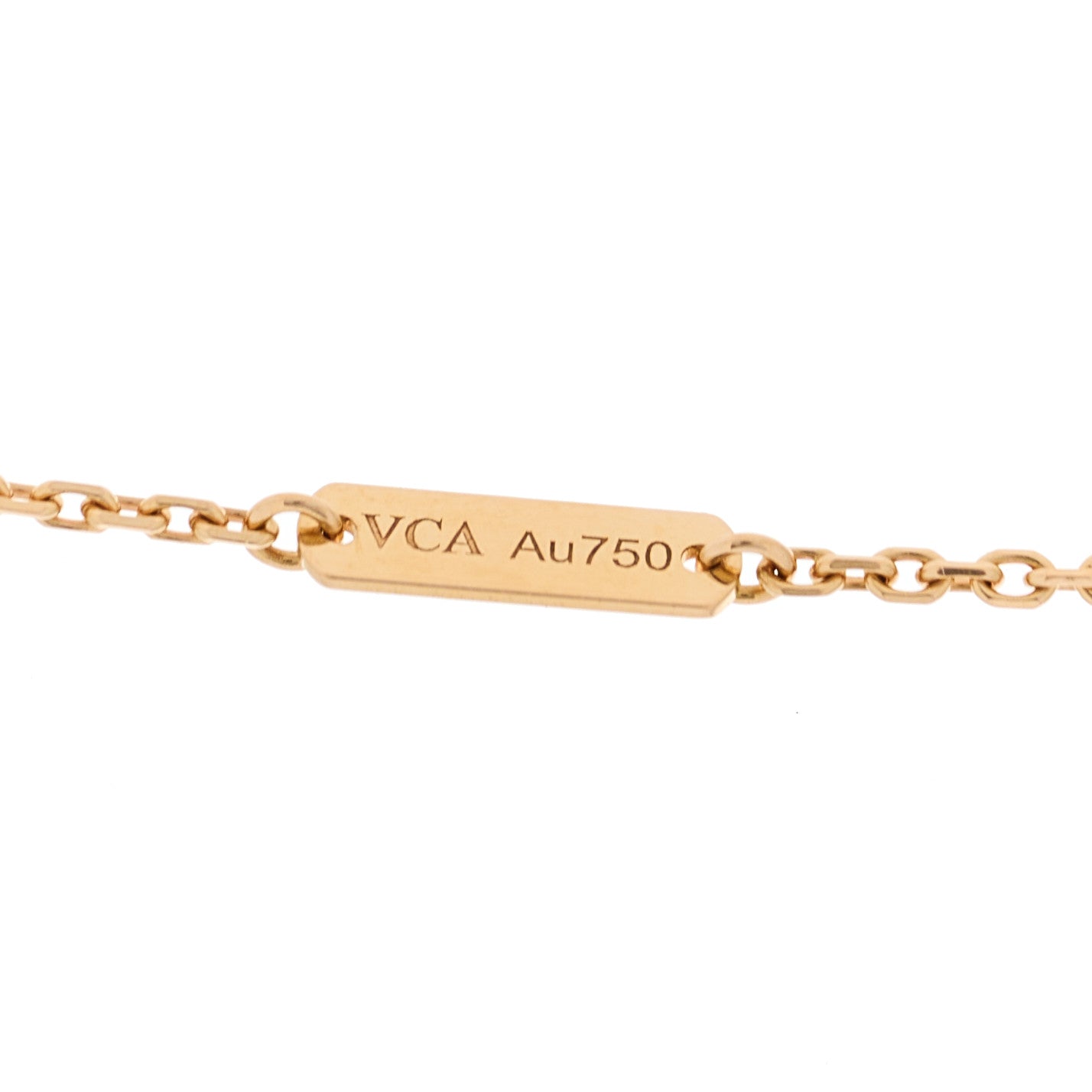 18K Rose Gold Vintage Alhambra Pendant Necklace