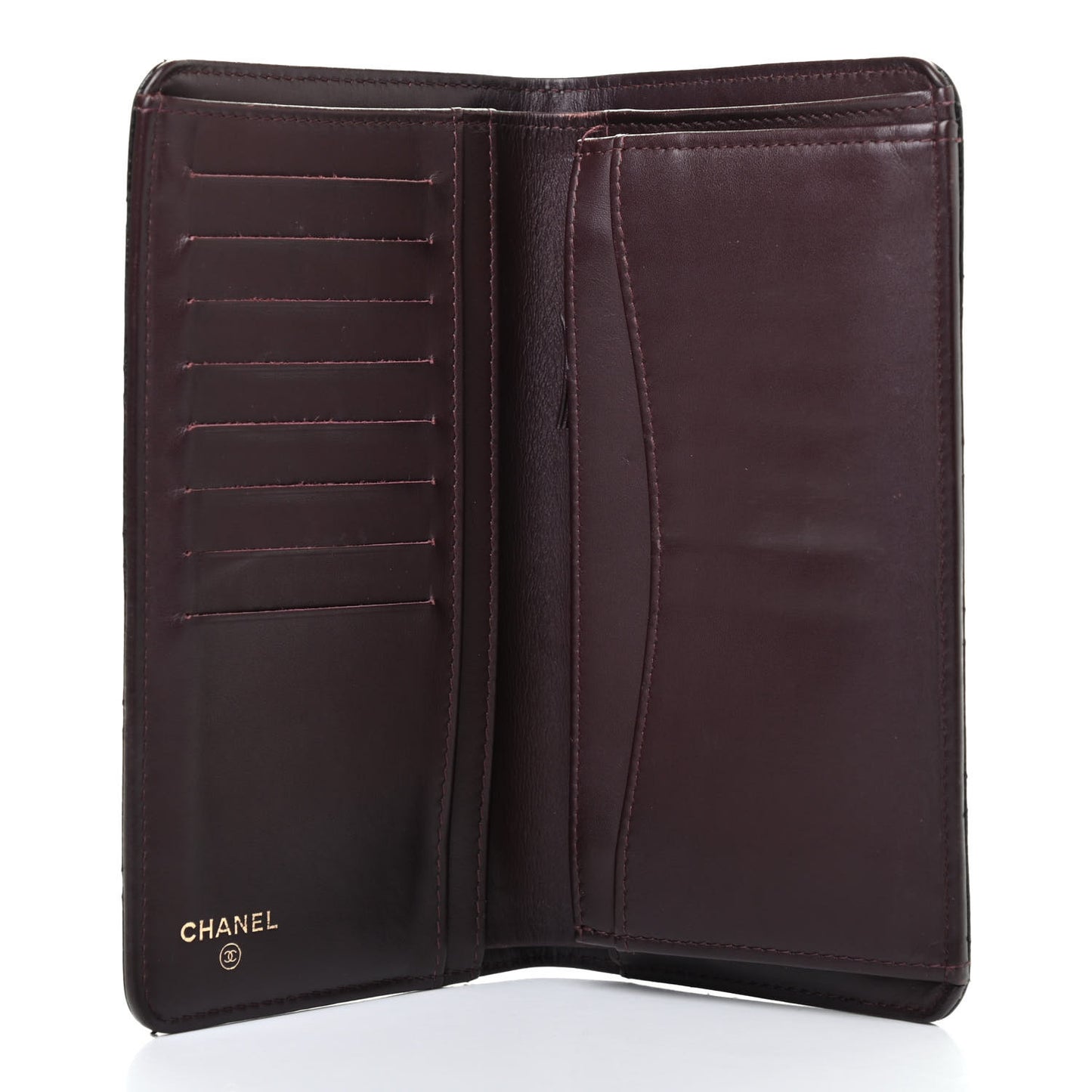 Caviar Quilted Yen Wallet Black