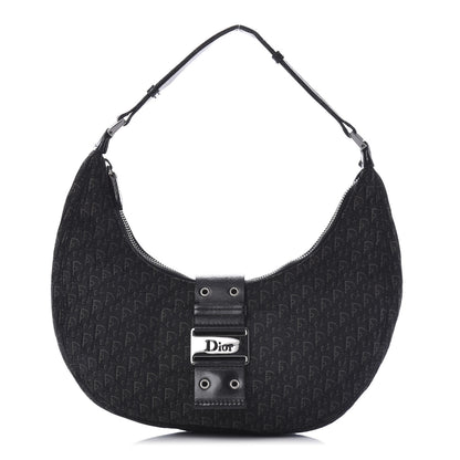 Christian Dior Monogram Street Chic Hobo Black 1 of 9