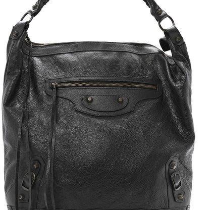 Balenciaga Agneau Classic Hardware Day Hobo Black 8 of 12