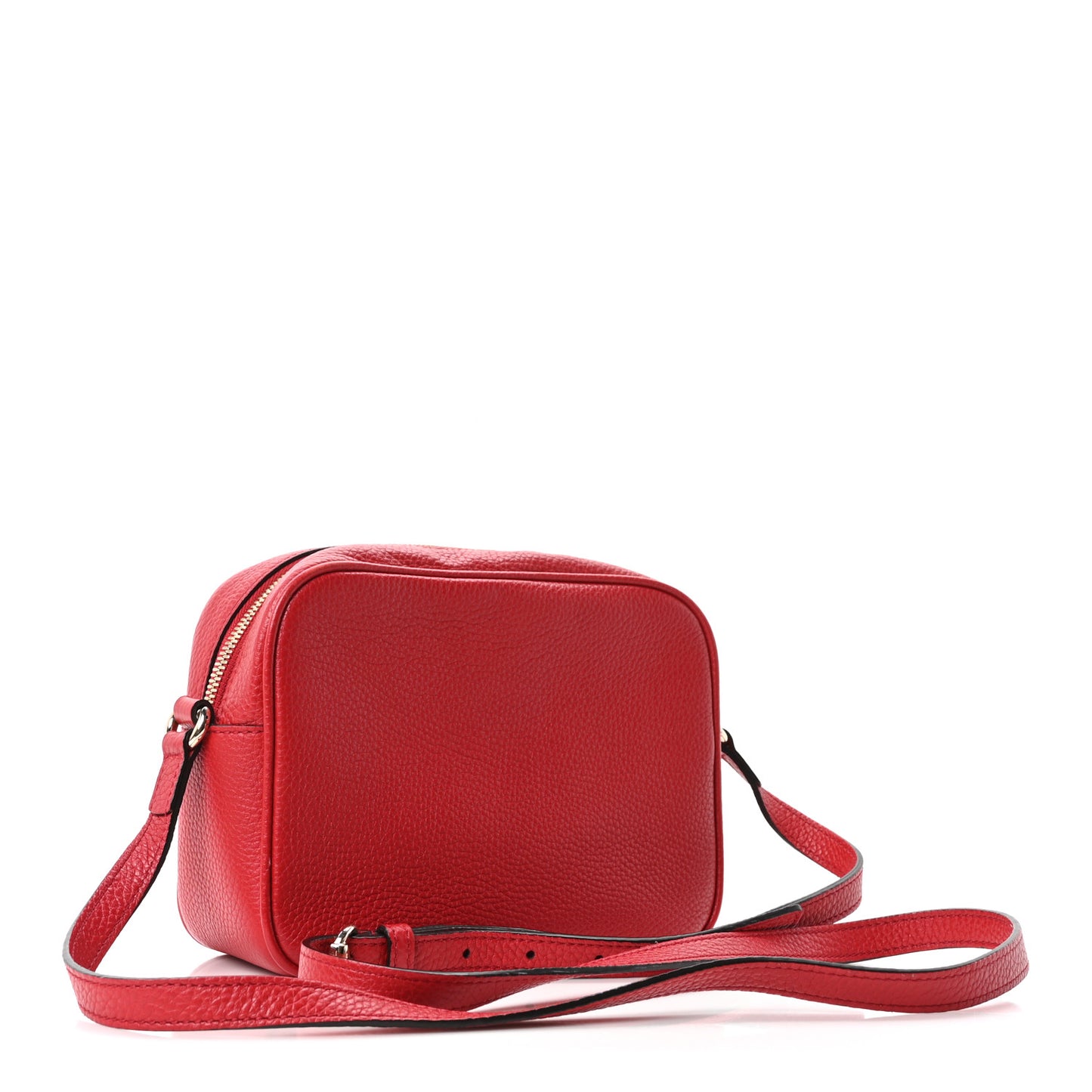 Pebbled Calfskin Small Soho Disco Bag Tabasco Red