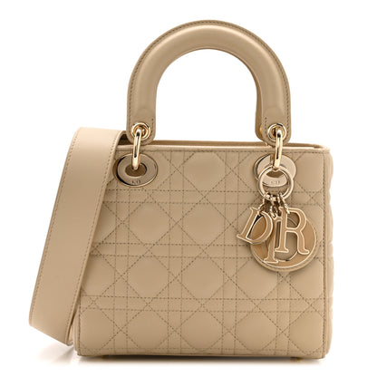 Christian Dior Lambskin Cannage Small My ABCDior Lady Dior Corda 1 of 11