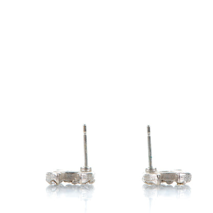 Chanel Crystal CC Earrings Silver 5 of 7