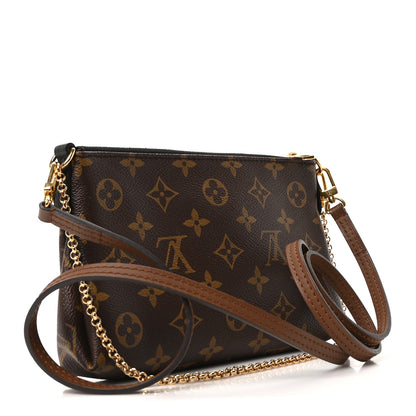 Louis Vuitton Monogram Pallas Clutch Black 3 of 9