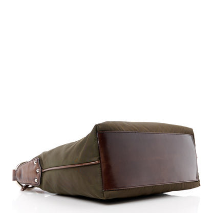 Prada Tessuto Nylon Twist Shoulder Bag Bruciato 4 of 15