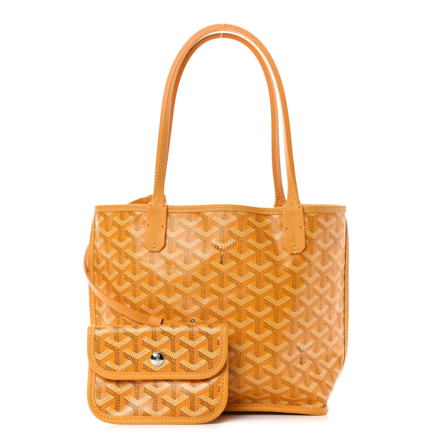 Goyardine Reversible Mini Anjou Yellow