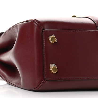 Celine Satinated Calfskin Small 16 Top Handle Bag Light Burgundy 9 of 10