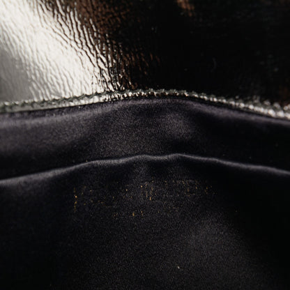 Saint Laurent Textured Patent Monogram Small Belle De Jour Clutch Black 6 of 7