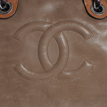 Chanel Iridescent Calfskin In The Mix Bowler Brown 5 of 9
