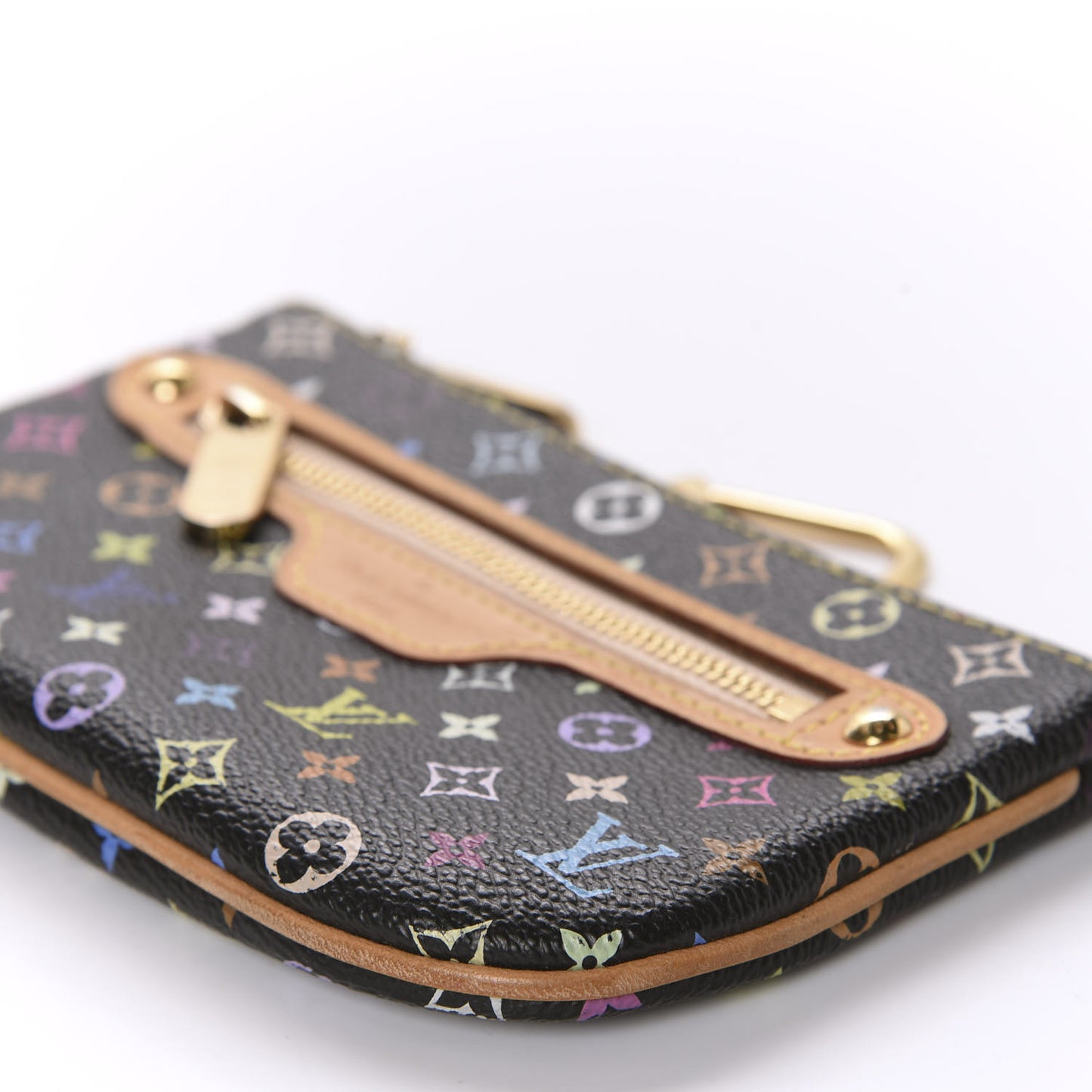Monogram Multicolor Pochette Plate MM Black