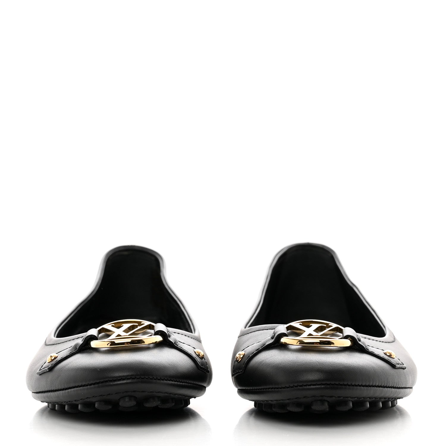 Louis Vuitton Calf Oxford Ballerina Flats 36 Black 2 of 8