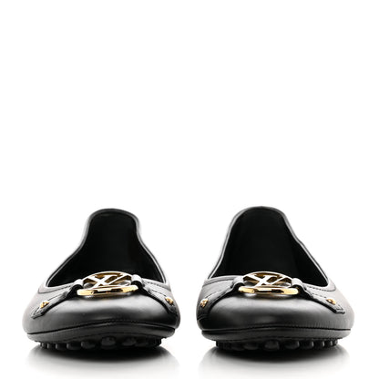 Louis Vuitton Calf Oxford Ballerina Flats 36 Black 2 of 8