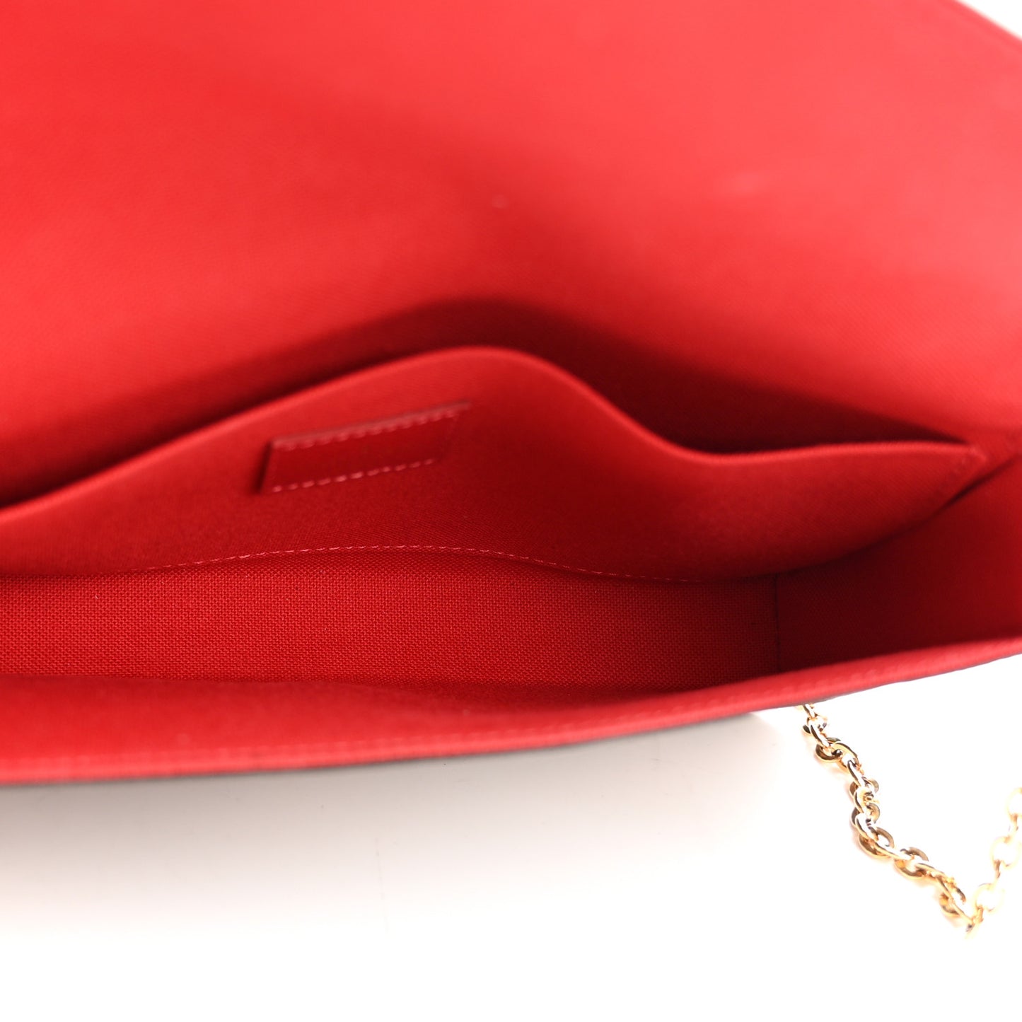 Damier Ebene Pochette Felicie Chain Wallet