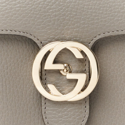 Gucci Dollar Calfskin Small Interlocking G Shoulder Bag Loess 9 of 11