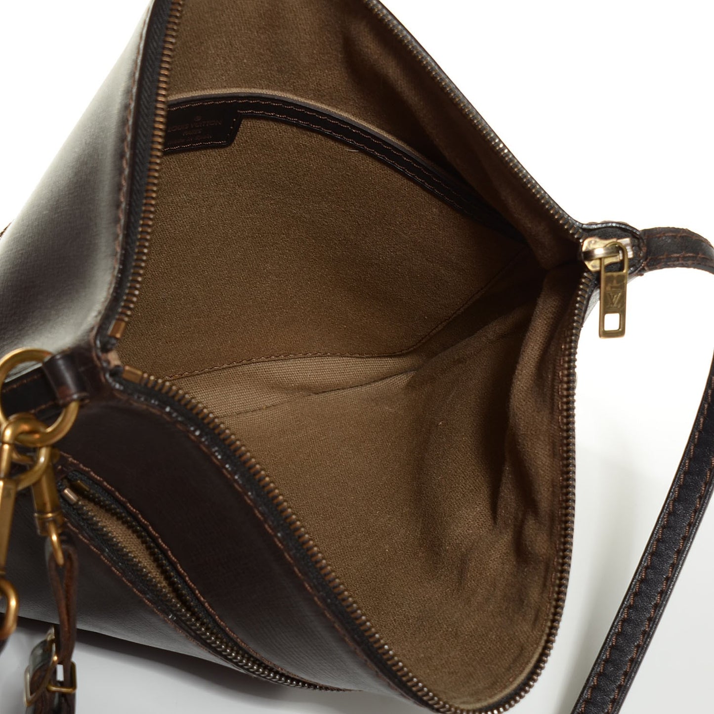 Utah Leather Sac Plat Messenger Coffee