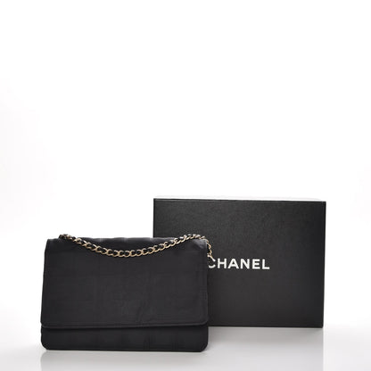 Chanel Nylon Travel Wallet On Chain WOC Black 9 of 9