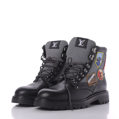 Louis Vuitton Calfskin Oberkampf Ankle Boots 8.5 Black 2 of 9