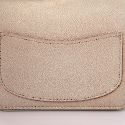 Chanel Grained Calfskin Mini Square Classic Pure Flap Nude 27 of 29