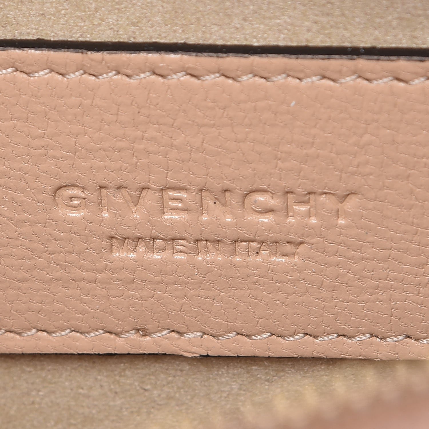 Givenchy Grained Calfskin Suede Cross 3 Crossbody Bag Nude Light Beige 6 of 7
