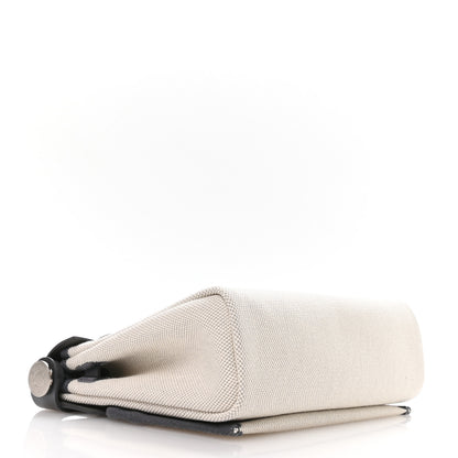 Hermes Military Toile Vache Hunter Herbag Zip Retourne 20 Ecru Bleu Glacier Ardoise 4 of 10