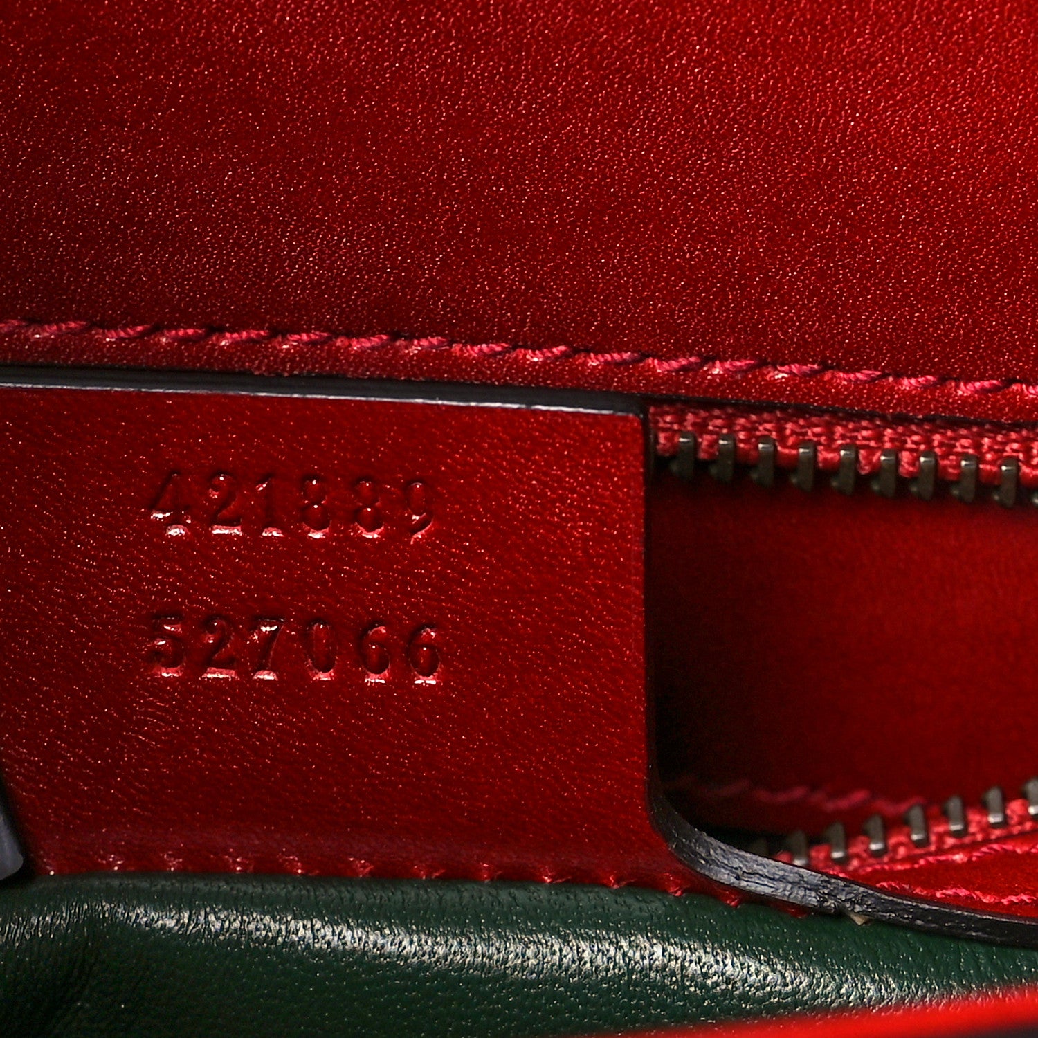 Gucci Tuscany Lux Calfskin Web GG Marmont Shoulder Bag Red 6 of 10