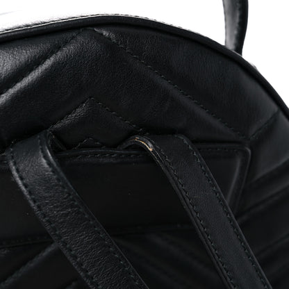 Gucci Calfskin Matelasse GG Marmont Dome Backpack Black 17 of 24