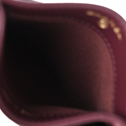 Chanel Caviar Quilted Card Holder Burgundy 5 of 9