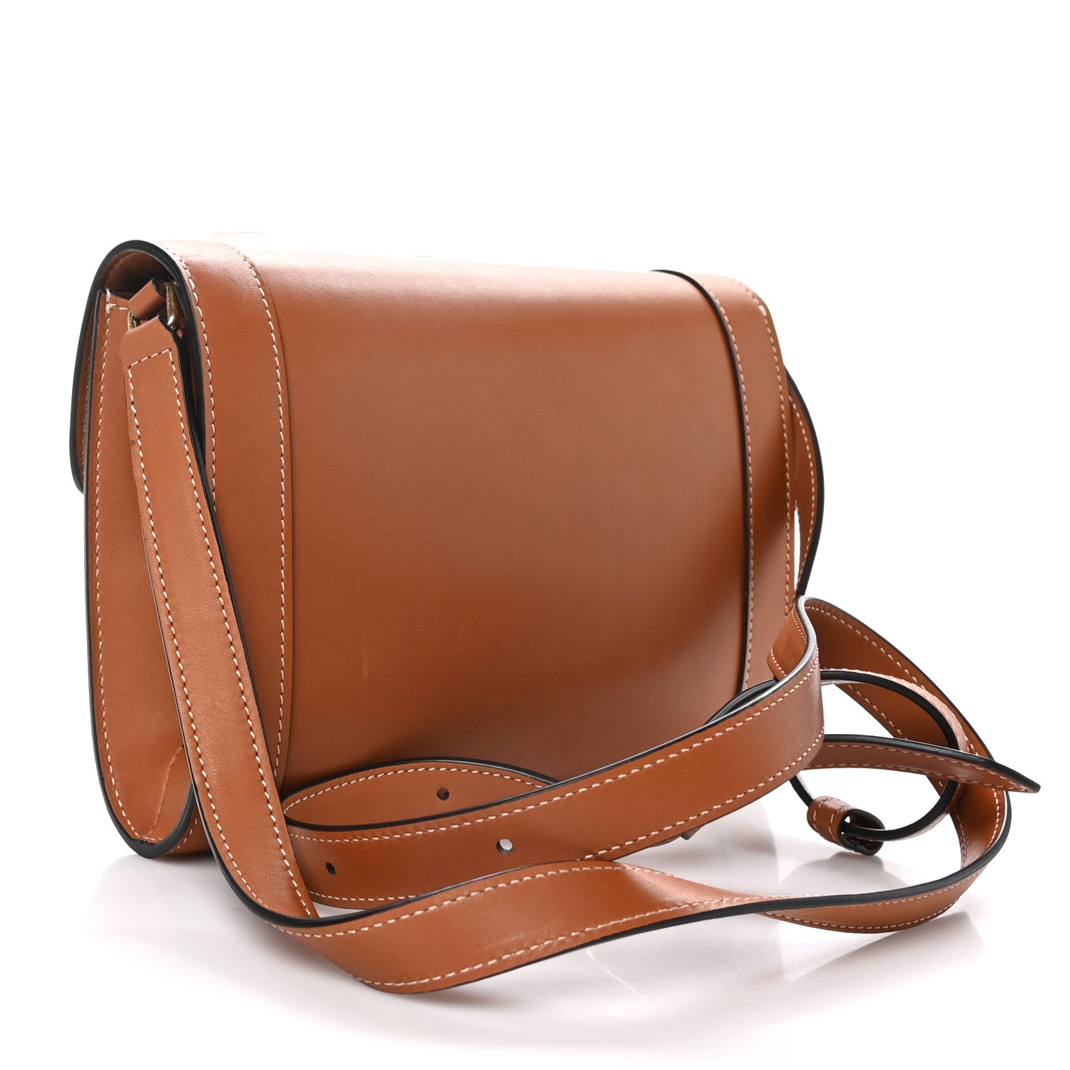 Celine Natural Calfskin Triomphe Strap Bag Tan 3 of 11
