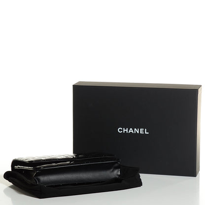 Chanel Patent Quilted Wallet On Chain WOC Black 4 of 8