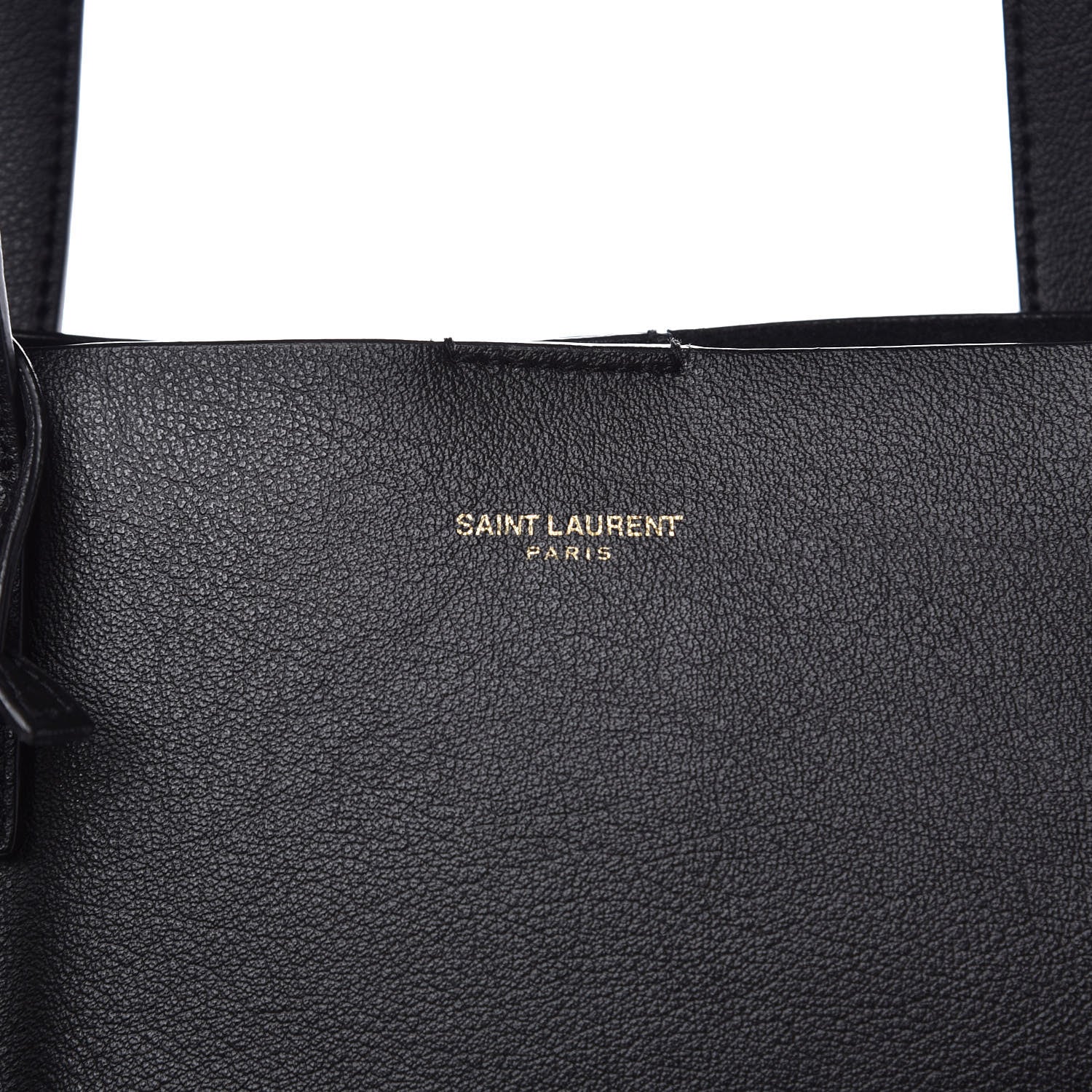 Saint Laurent Calfskin Medium Shopping Tote Black 11 of 13